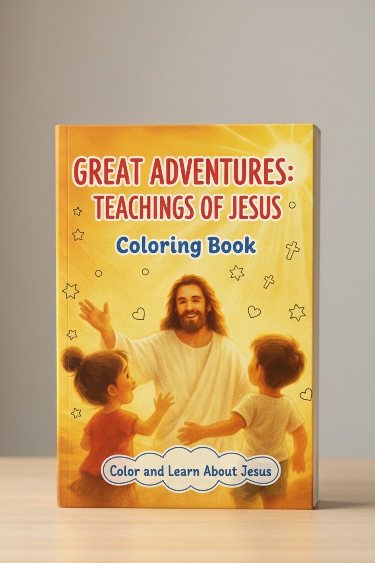 Great Adventures of Faith: Teachings of Jesus with coloring book ⭐⭐⭐⭐⭐