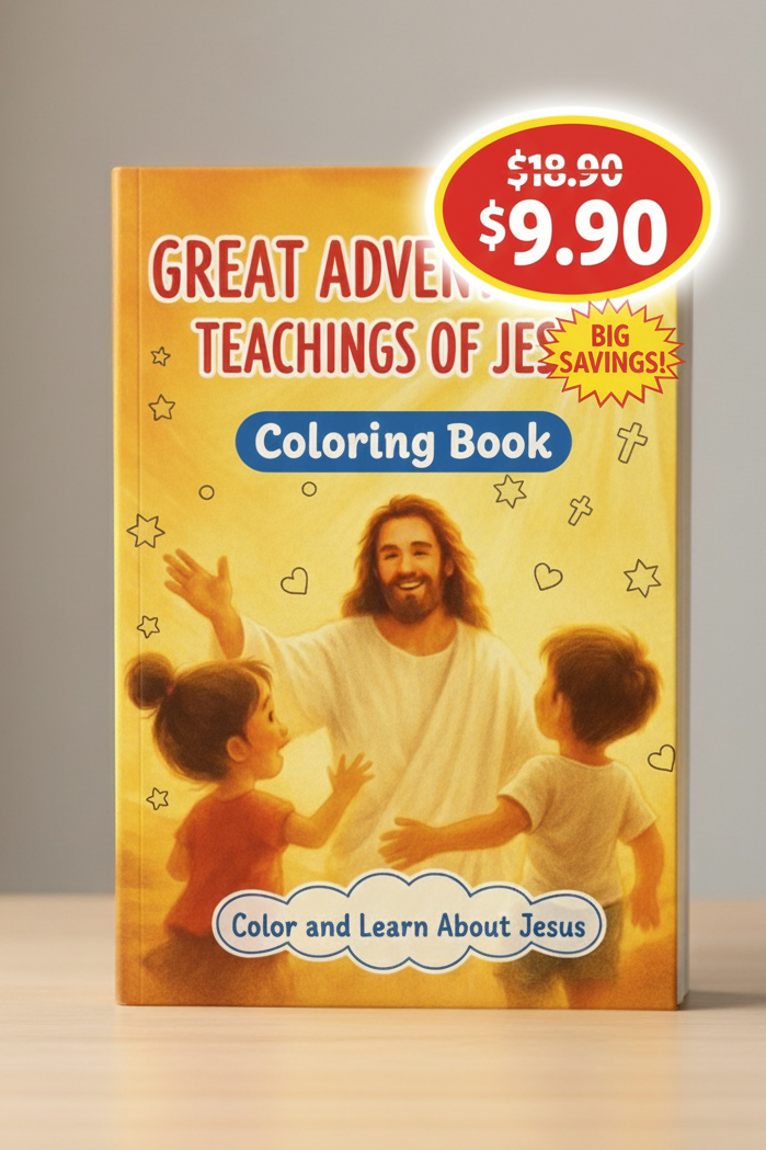 Great Adventures of Faith: Teachings of Jesus with coloring book ⭐⭐⭐⭐⭐