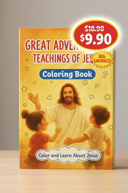 Great Adventures of Faith: Teachings of Jesus with coloring book ⭐⭐⭐⭐⭐